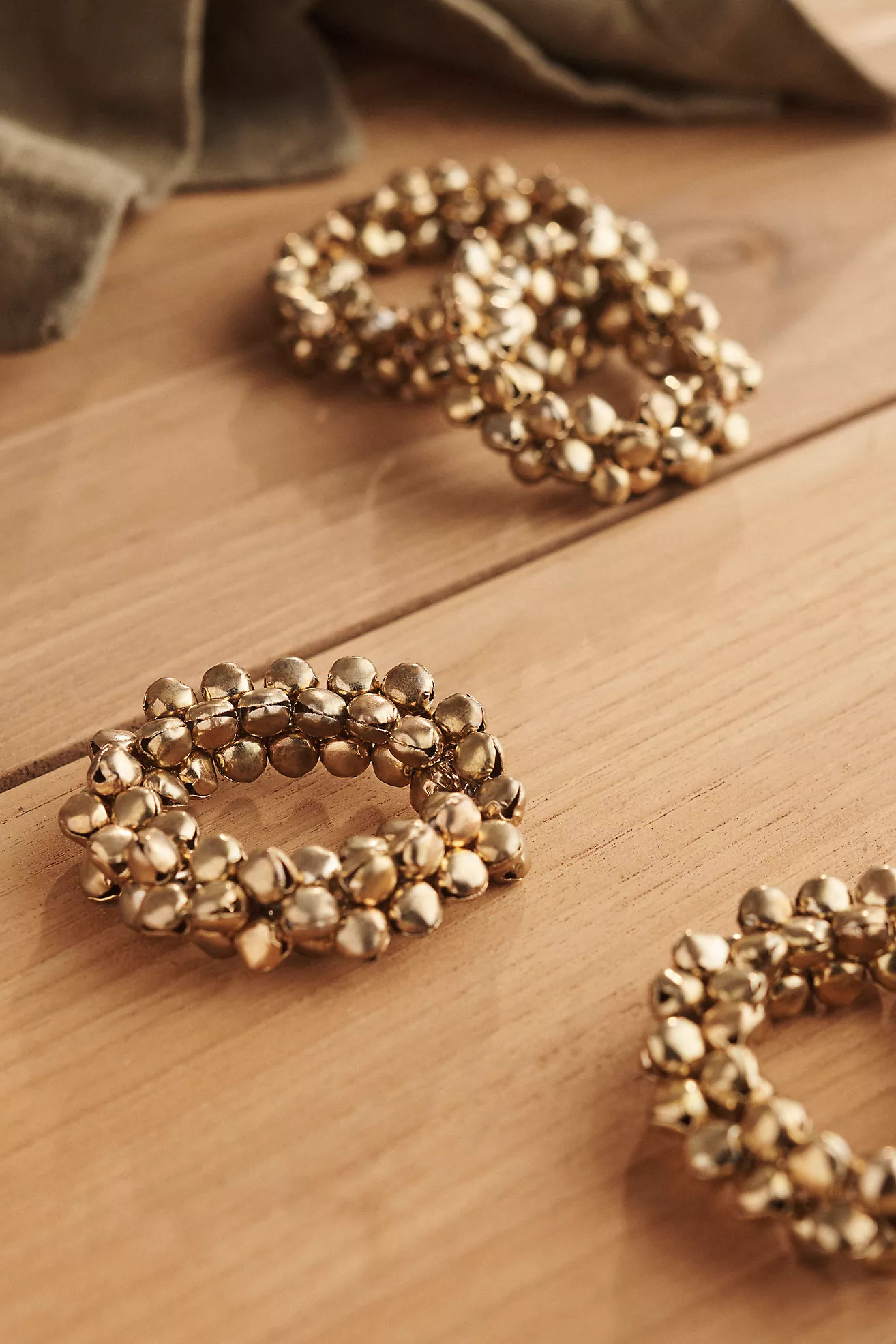 Jingle Bell Napkin Ring Holders, Set of 4 | Anthropologie (US)