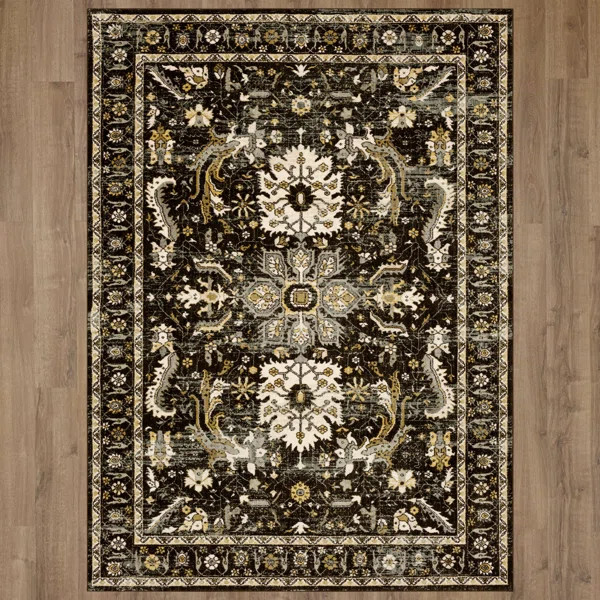 Amara Charcoal Area Rug | Wayfair North America