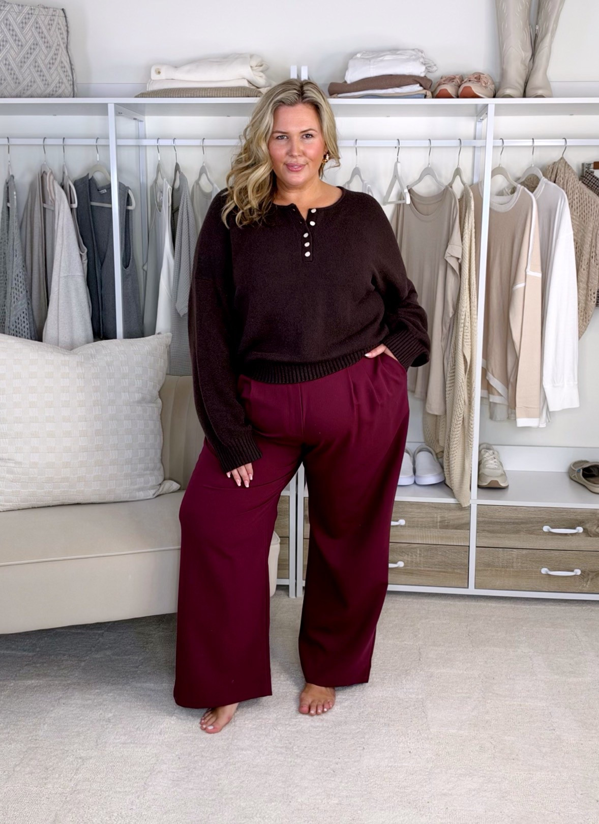 Code AFLTK IS VALID THRU 10/11!    Abercrombie haul! Wearing a size XXL in everything. Trousers are a 36 and would size up. Plus size, outfit inspo, fall fashion, apron belly, mom life @abercrombie