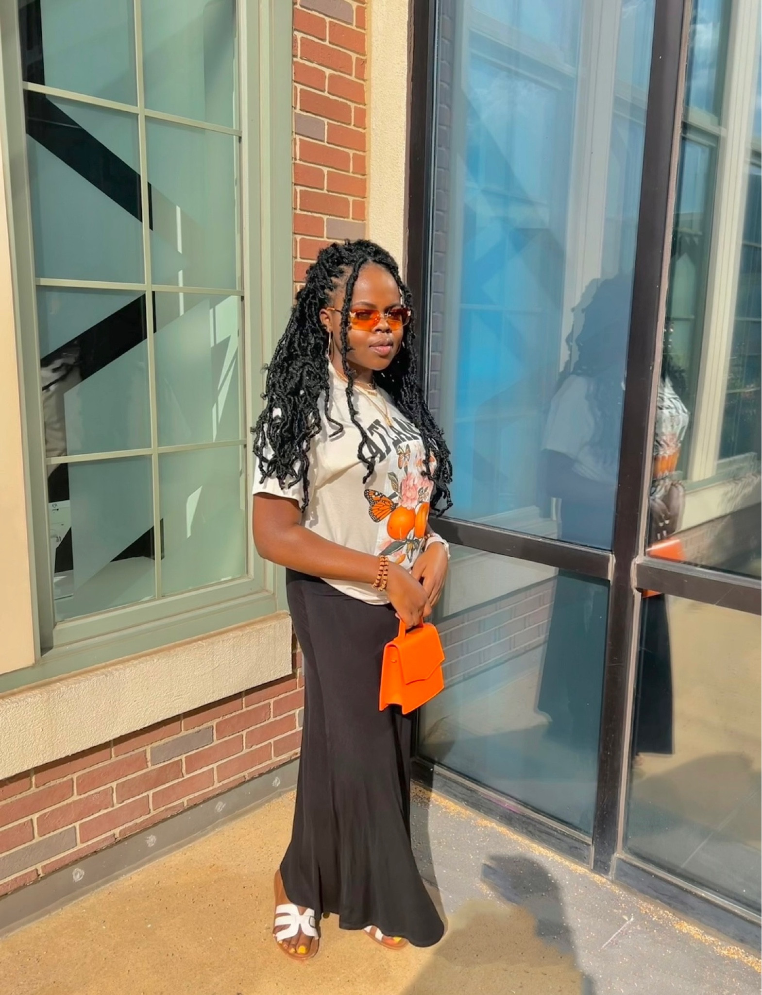Maxi skirts are back in! and this floor length one was necessary for this outfit! Paired off with white sandals made this look 10/10

#LTKHolidaySale #LTKfindsunder50 #LTKshoecrush