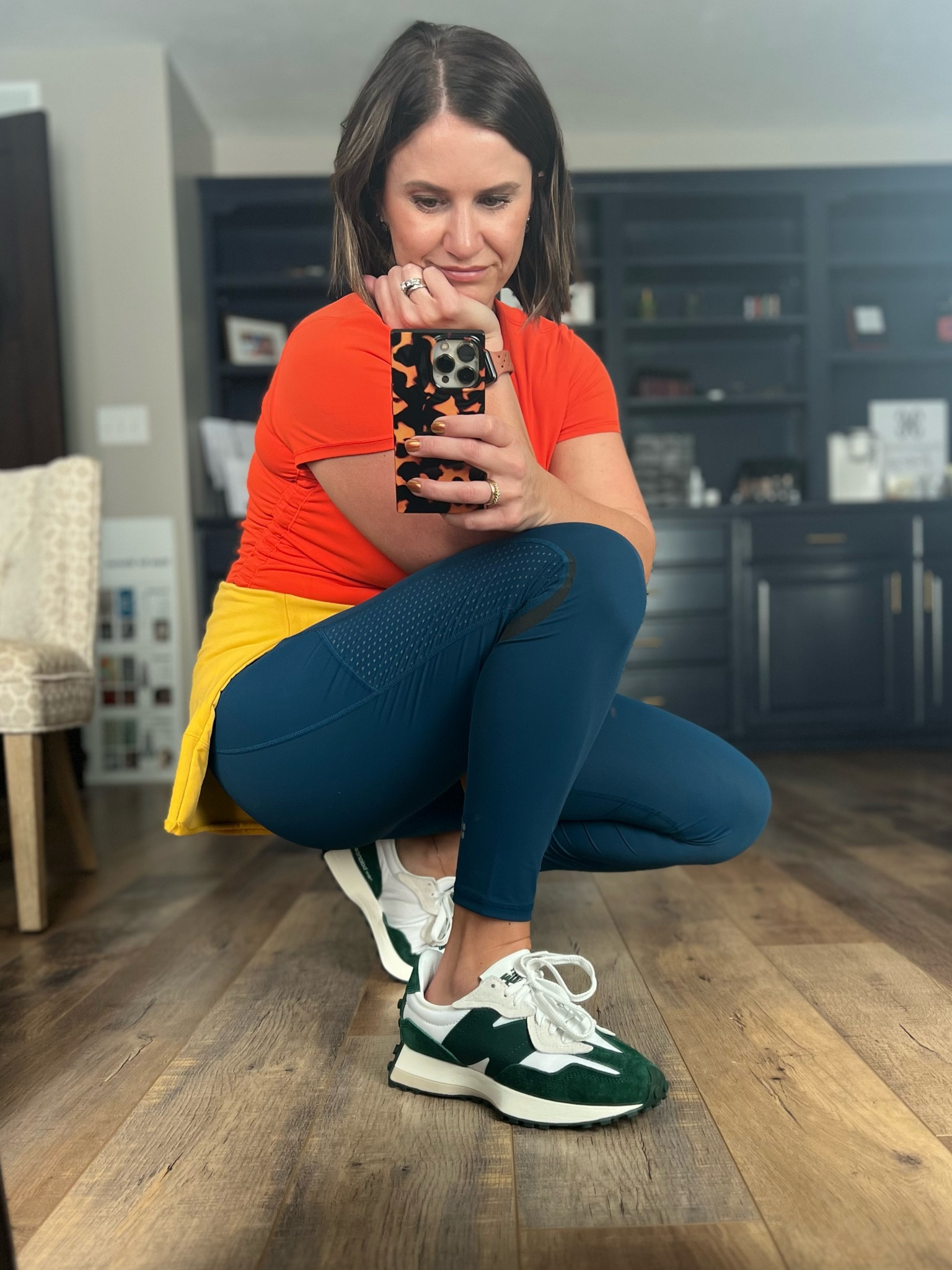 Forest green casual sneakers perfect for HOC autumns 