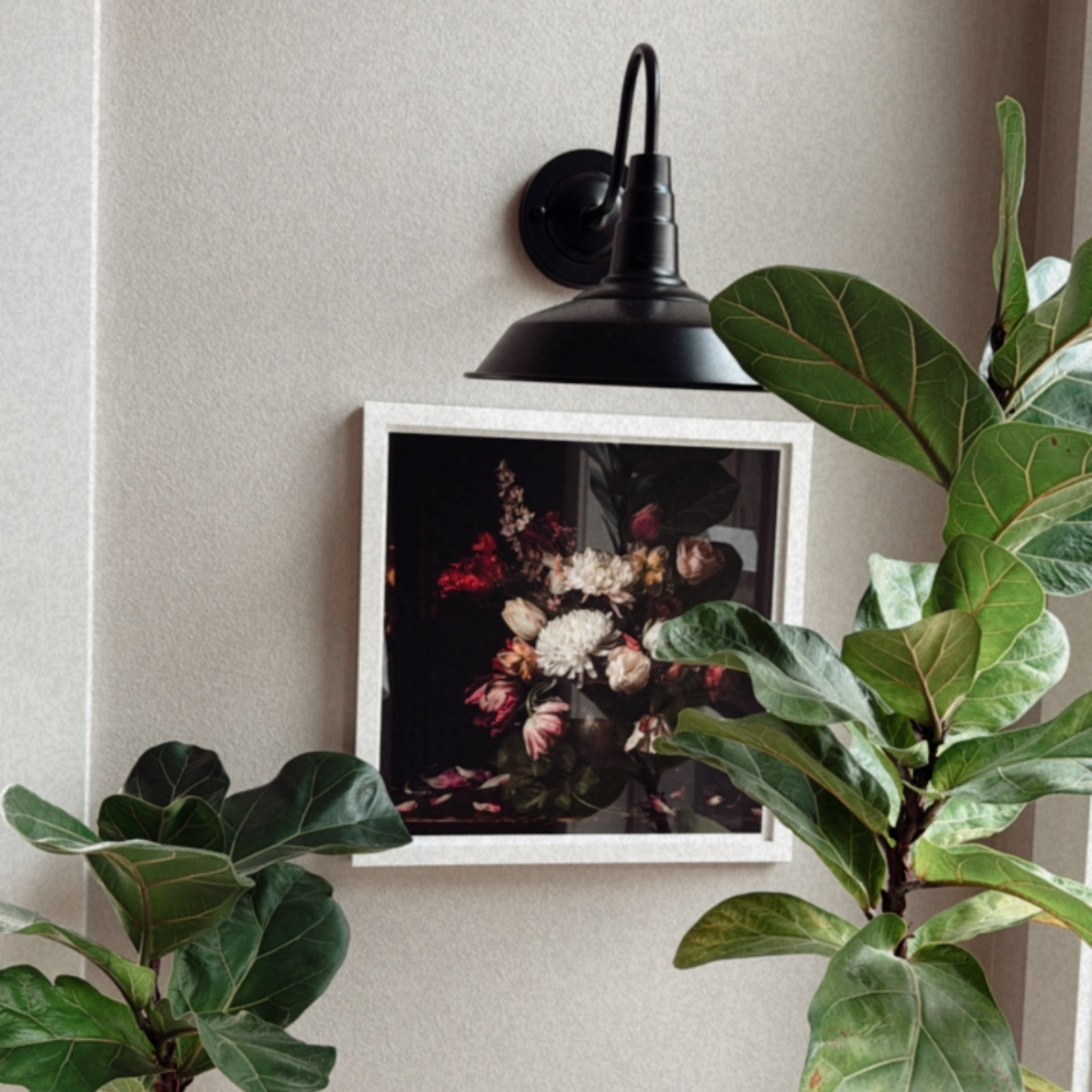 moody fall artwork for my dining room 🌻🖤🥀🍂🌾