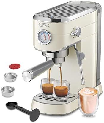 Gevi 20 Bar Compact Professional Espresso Coffee Machine with Milk Frother/Steam Wand for Espress... | Amazon (US)