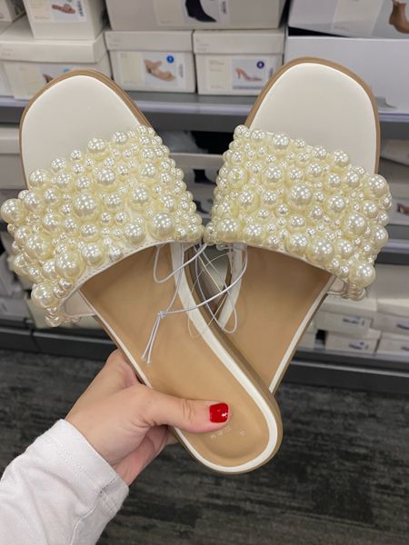 The most beautiful Pearl sandals at Target! New sandals for spring and summer at Target!! 

#LTKshoecrush