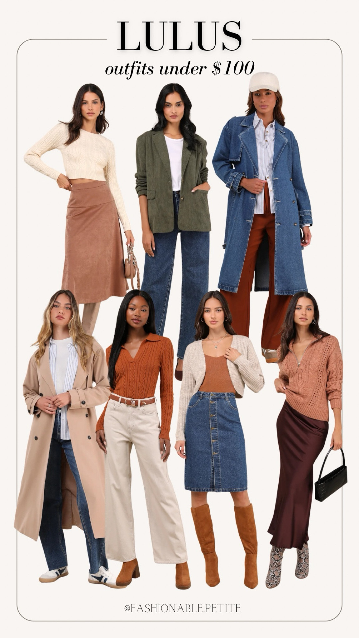 Lots of fall coats and jackets from lulus for under $100! 
Fall coats. Coats. Fall jacket. Fall fashion. Lulus. Fall outfit 

#LTKFindsUnder100