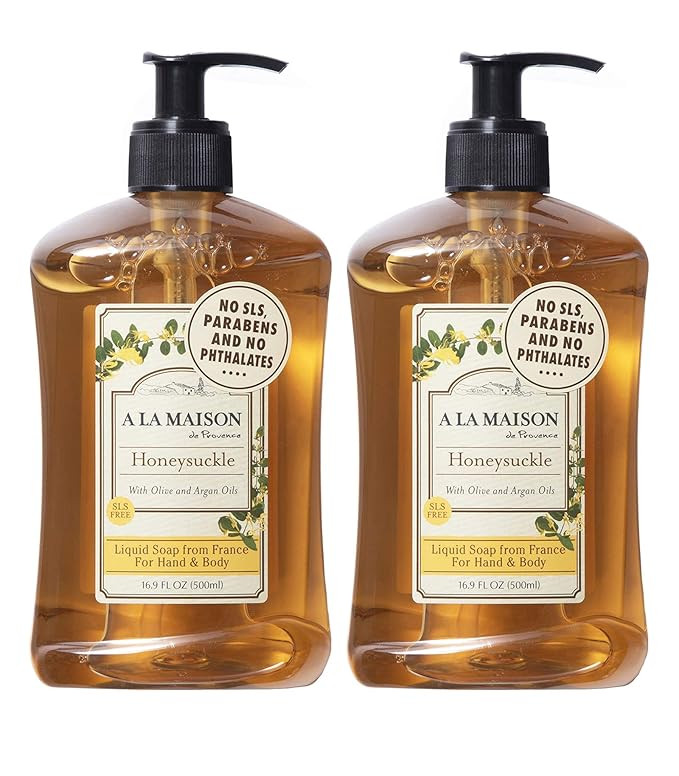 A LA MAISON Honeysuckle Liquid Hand Soap - Triple French Milled Natural Moisturizing Soap (2 Pack... | Amazon (US)