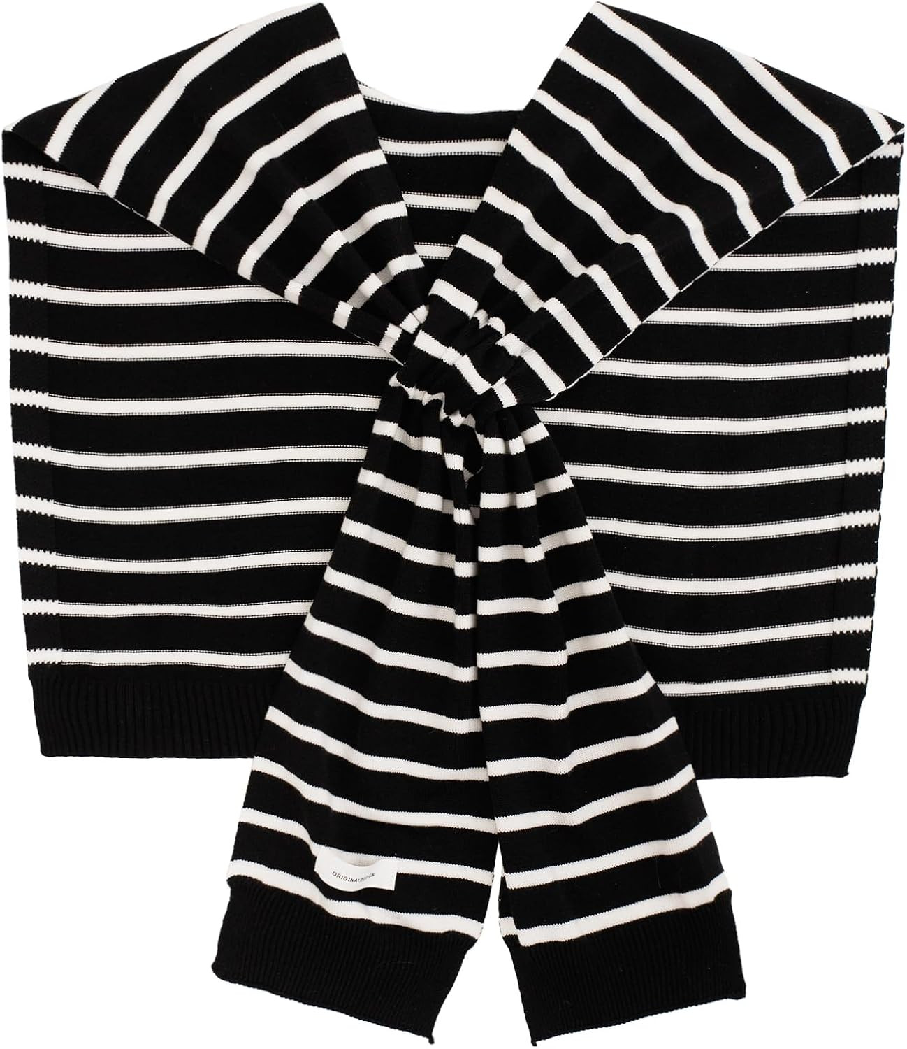 Women's Sweater Shawl Wraps Sleeves Knitted Collar Sweater Scarf Top Casual Lightweight Shoulder Cape Accessories | Amazon (US)