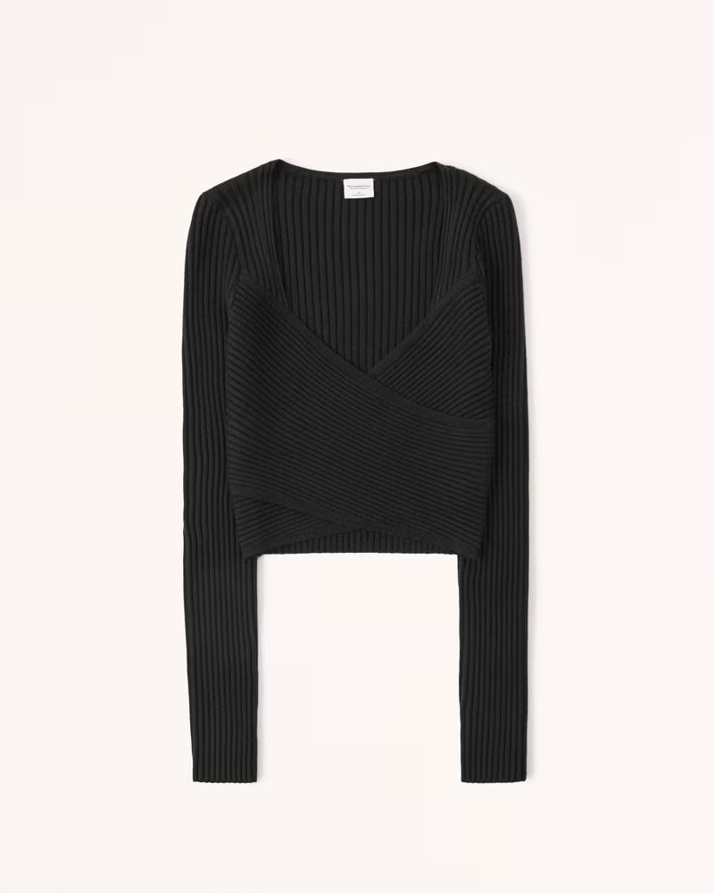 Women's LuxeLoft Wrap Sweater Top | Women's Tops | Abercrombie.com | Abercrombie & Fitch (US)