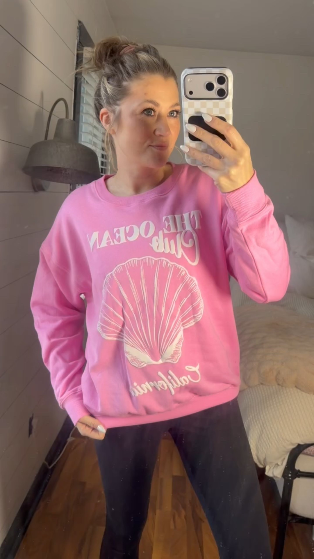 This pink graphic sweatshirt from Walmart is such a fun and cozy everyday piece. I love the relaxed fit and cute graphic, it’s perfect for throwing on with leggings or shorts for travel days, spring break, or just a comfy casual look.
pink graphic sweatshirt walmart, casual comfy sweatshirt, oversized graphic sweatshirt, spring casual outfit, cozy everyday style, travel day outfit, relaxed weekend outfit, affordable walmart fashion, cute graphic pullover, casual loungewear style, SavannahK

#LTKmomlife #LTKootd #LTKActive