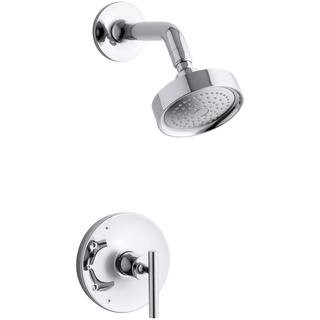 KOHLER Purist 1-Handle Tub and Shower Faucet Trim Kit with Lever Handle in Polished Chrome (Valve... | The Home Depot