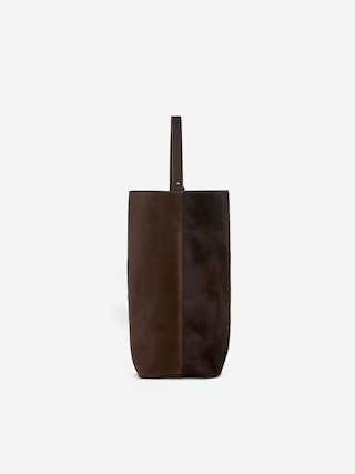 Leather-Suede Tote Bag – Brown – Women – ARKET GB | Arket UK