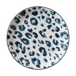 Leopard Accent Plate Vintage Inspired Porcelain with Gold Trim & Gift Box | Ballard Designs, Inc.