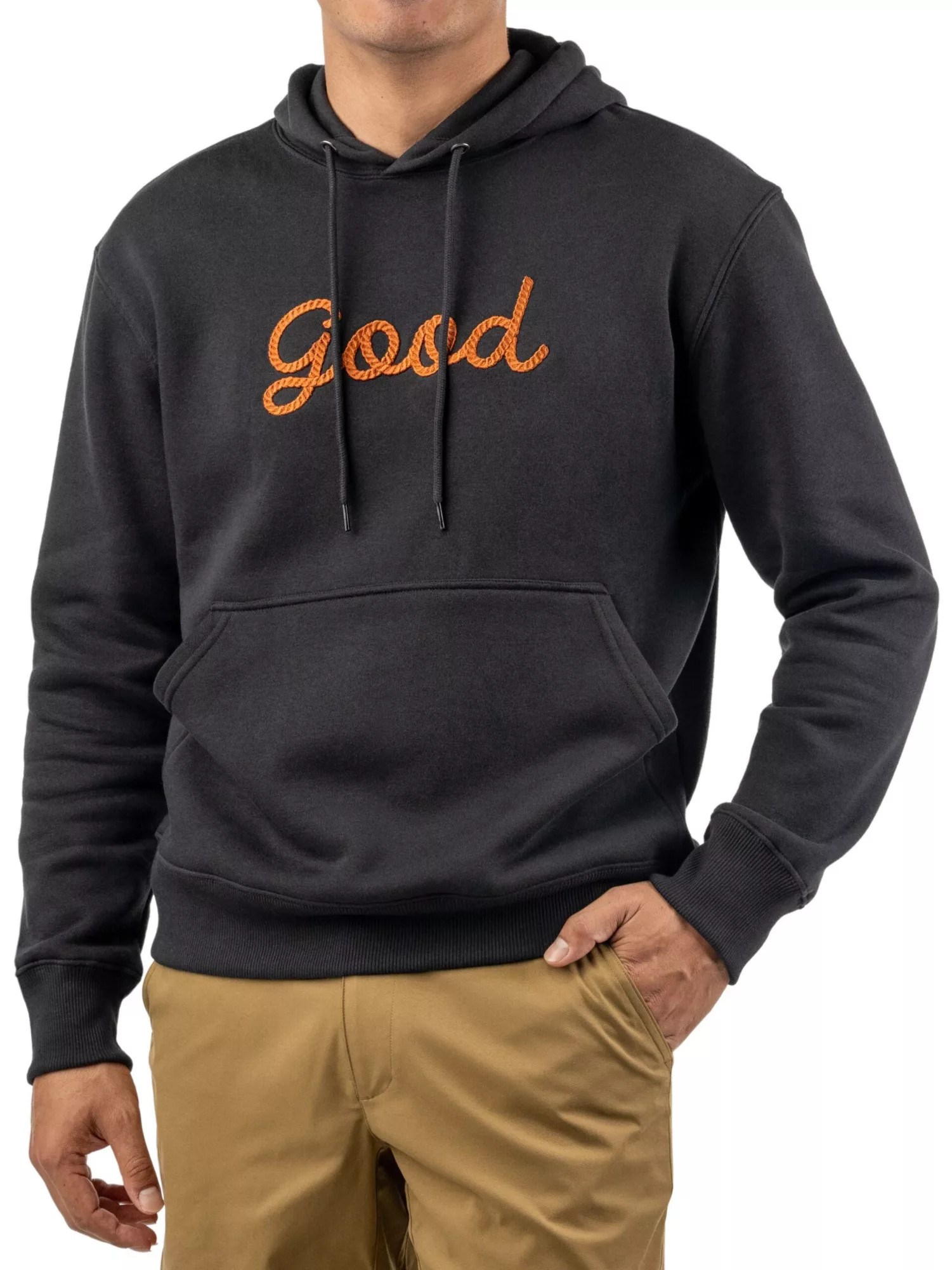 Good Good Golf Men's Good Loop Fleece Golf Hoodie, Small, Black | Going Going Gone