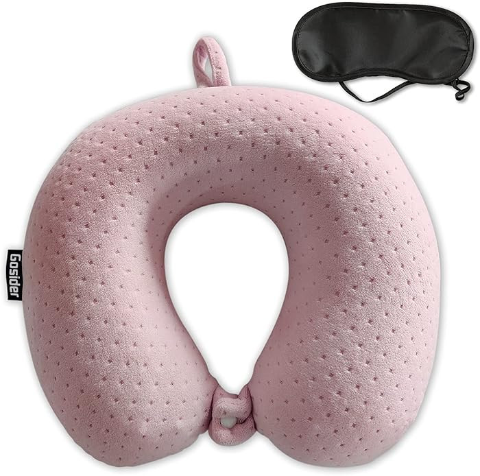 Neck Pillows for Sleeping Travel Pink Travel Pillow Comfortable U Shape Memory Foam Pillows Neck ... | Amazon (US)