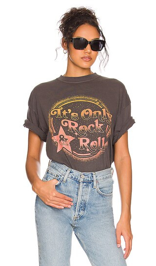 It's Only Rock n Roll Tee in Vintage Black | Revolve Clothing (Global)