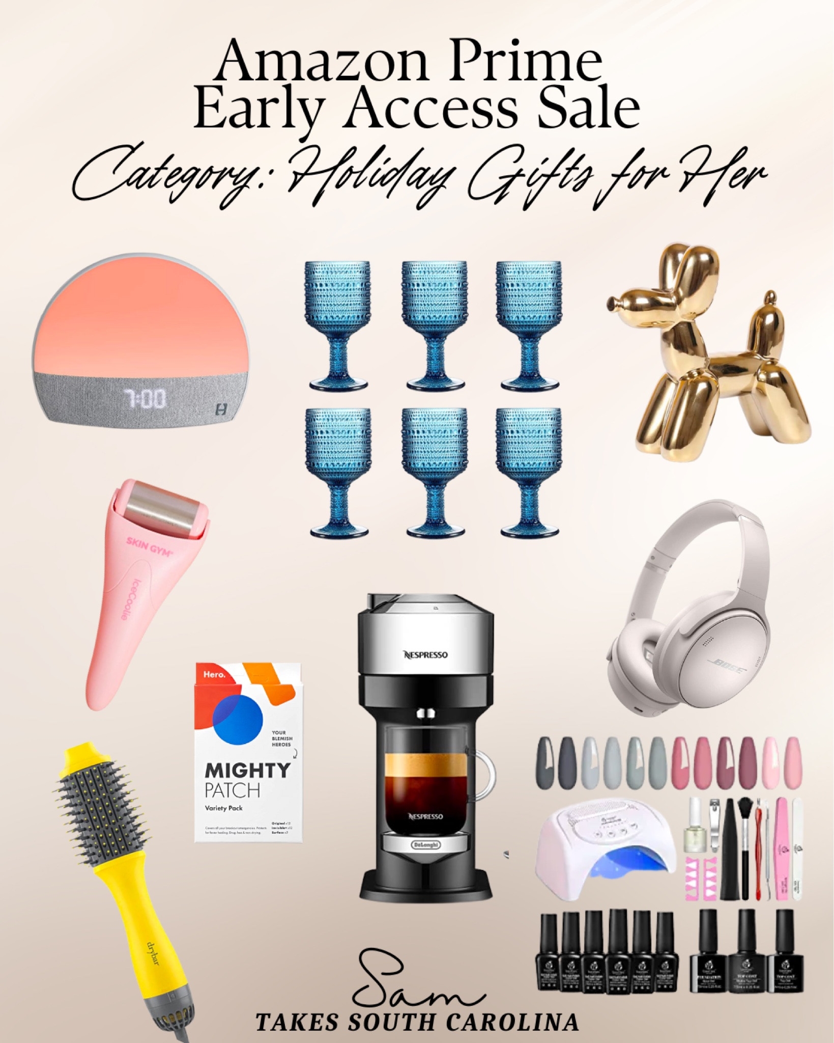 Amazon Prime Day Sale Picks
Gifts for her 

Colored wine glasses, beauty, dry bar, espresso, nail polish, tech, headphones, home accents 

#LTKsalealert #LTKbeauty #LTKunder100