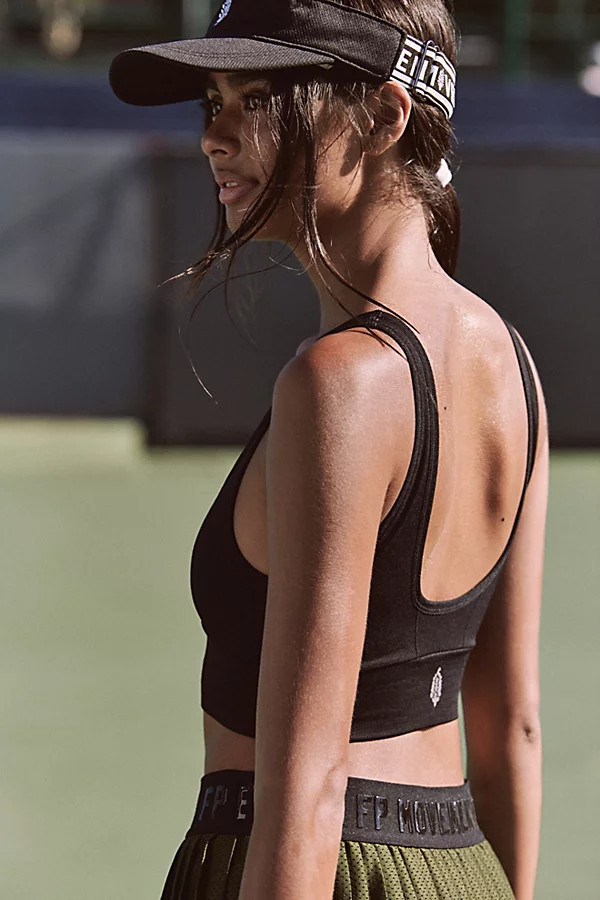 Free Throw Square Neck Bra by FP Movement at Free People, Black, M | Free People (Global - UK&FR Excluded)
