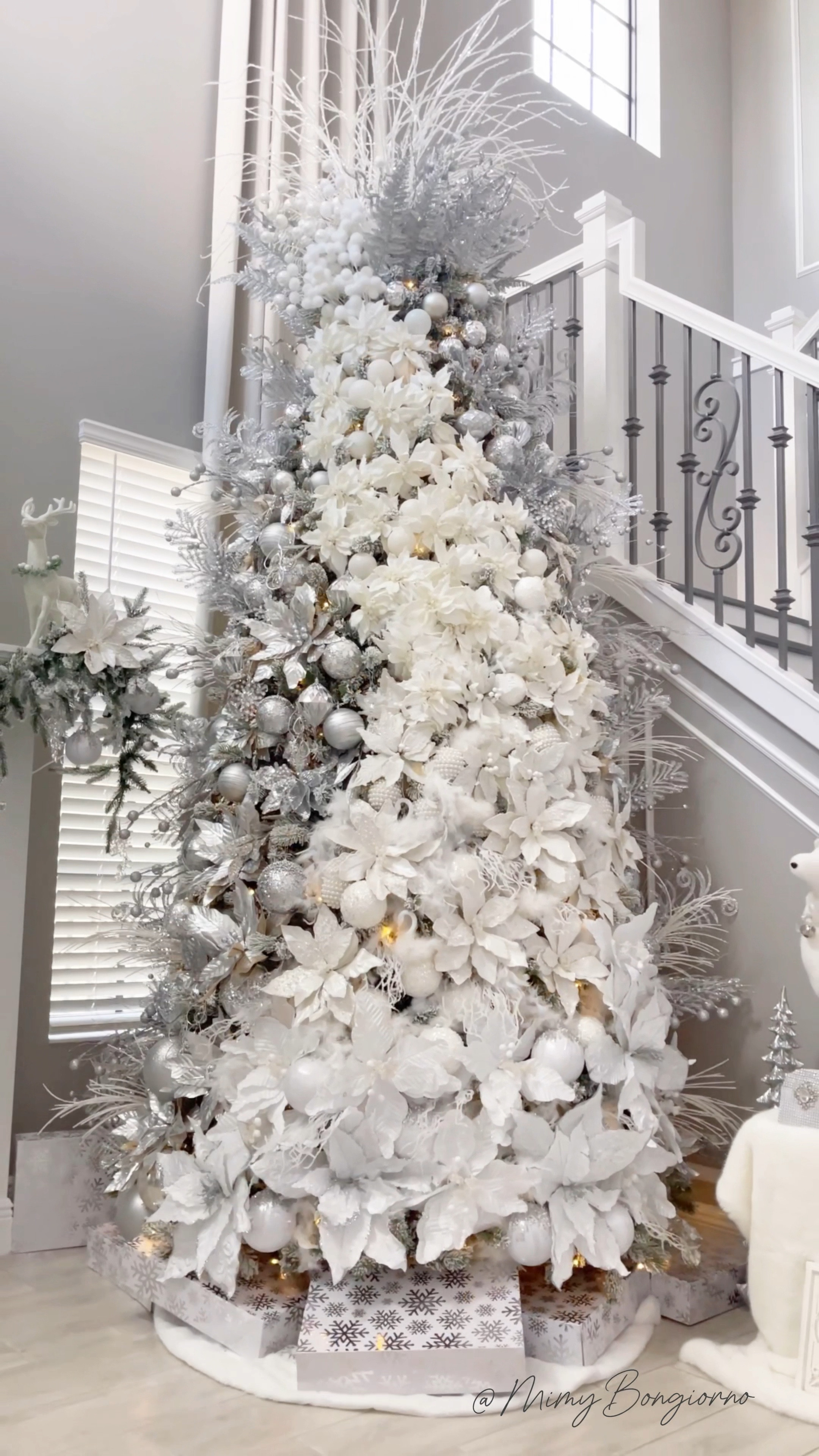 White and silver Christmas tree decor 

#LTKCyberWeek 

#LTKHoliday #LTKSeasonal