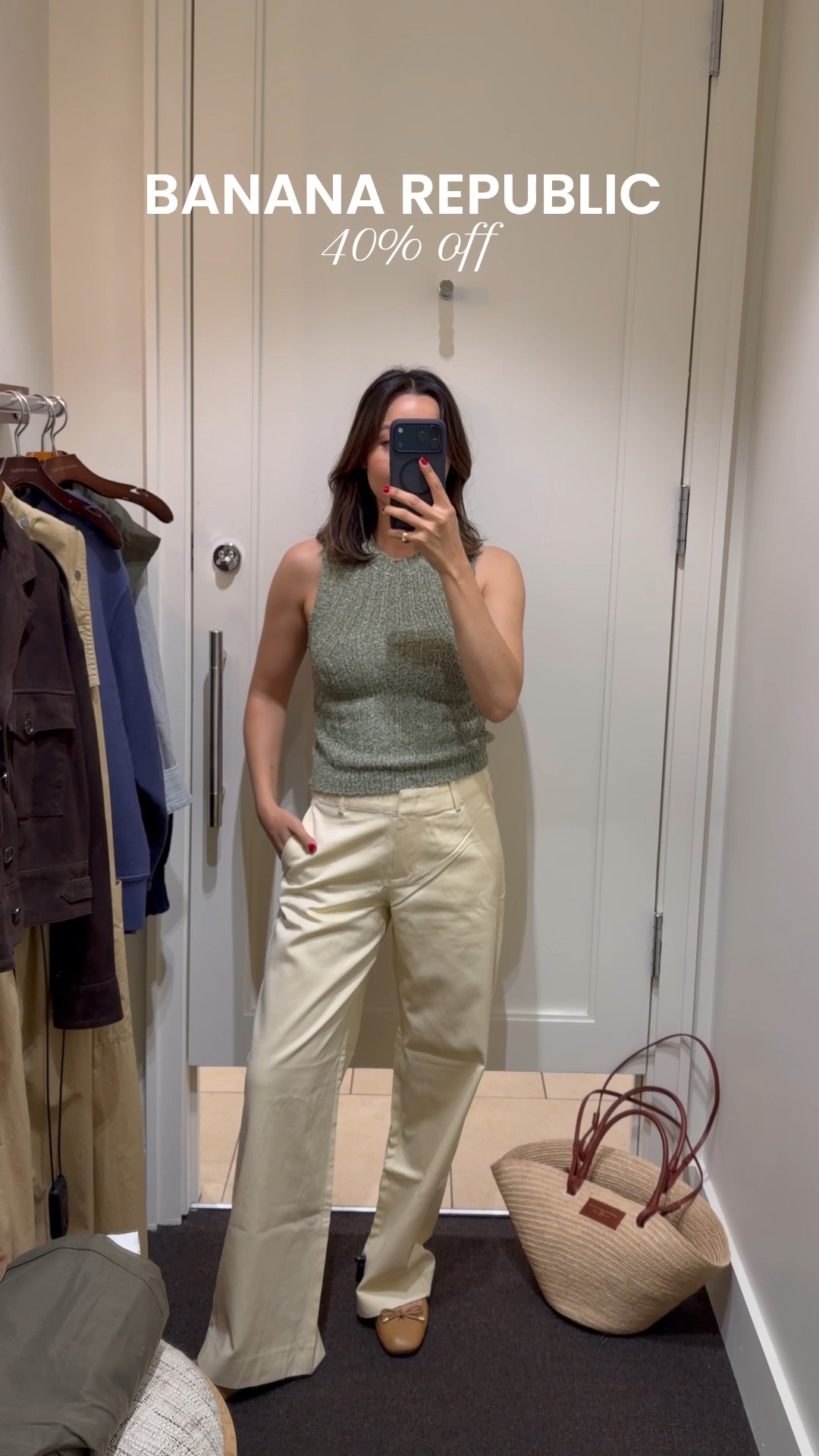 Banana republic try-on - 40% off friends & family sale. Beautiful quality & elevated staples 