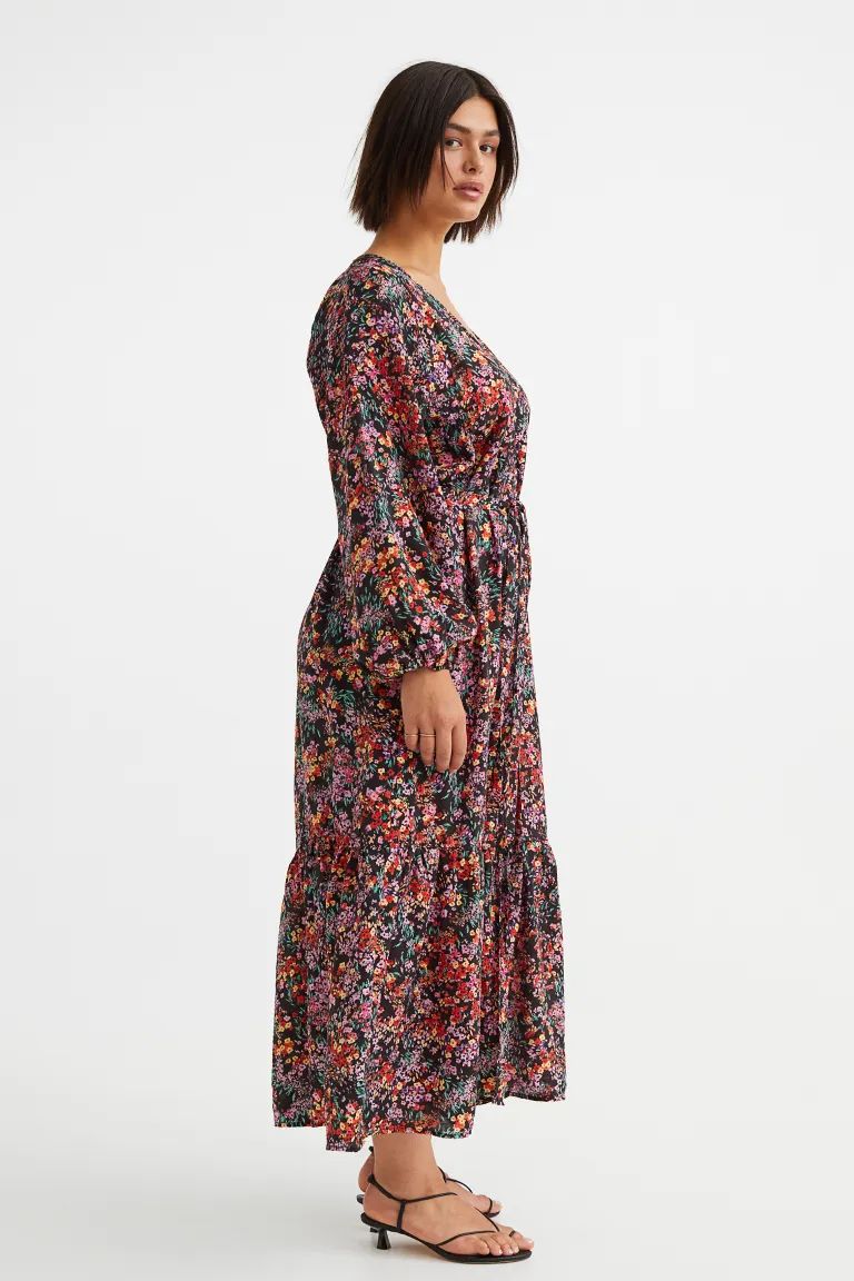 Tie-belt Balloon-sleeved Dress | H&M (US + CA)