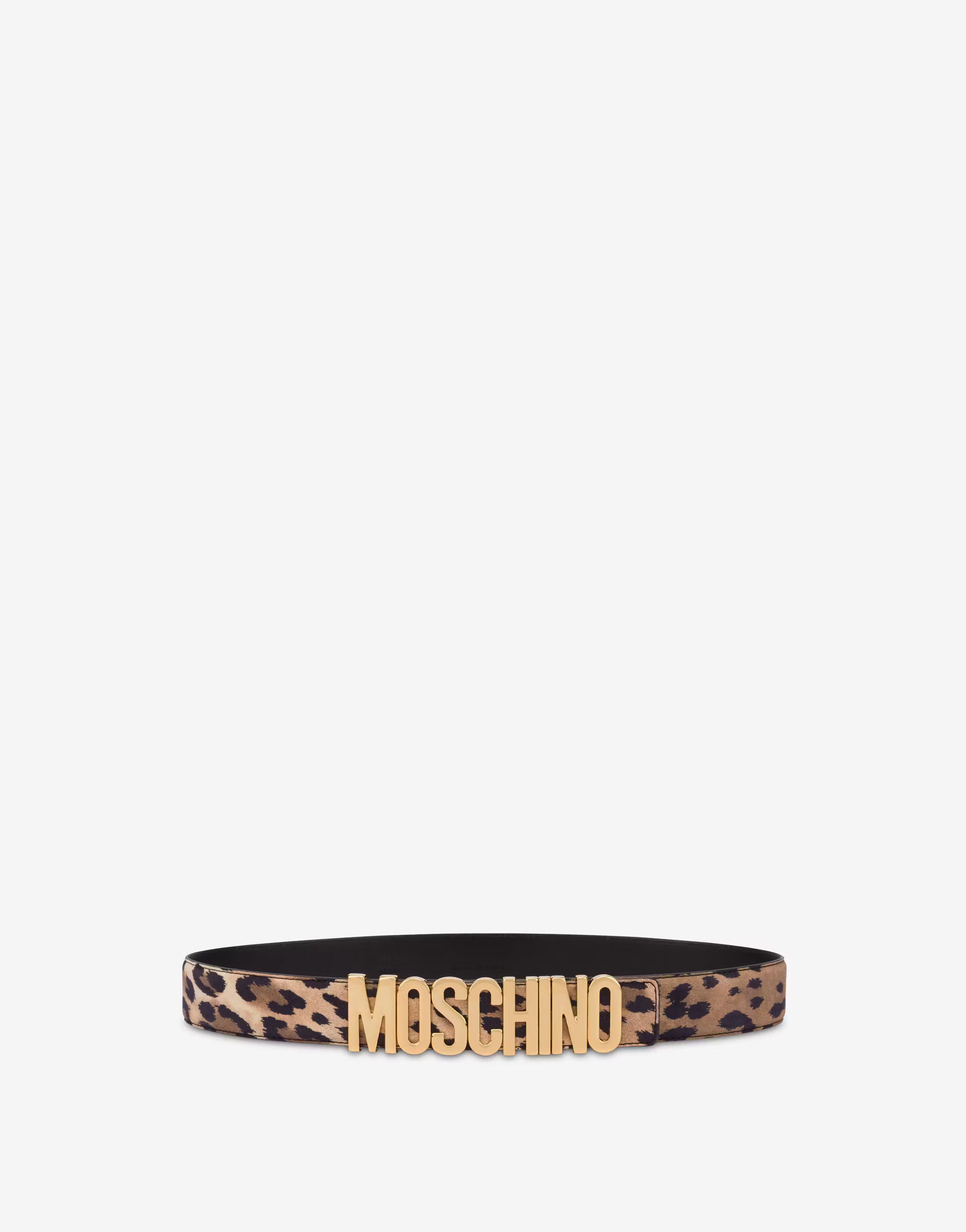 Leopard Suede Belt | Moschino