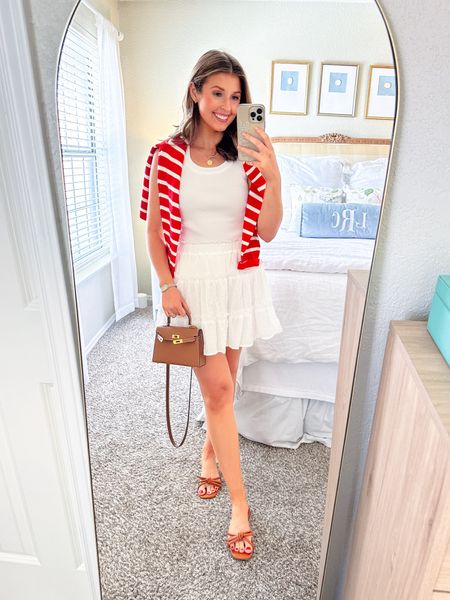 Cute and casual summer outfit idea! Wearing a S in everything!

White skirt // white tank // Amazon outfit 

#LTKstyletip #LTKSeasonal
