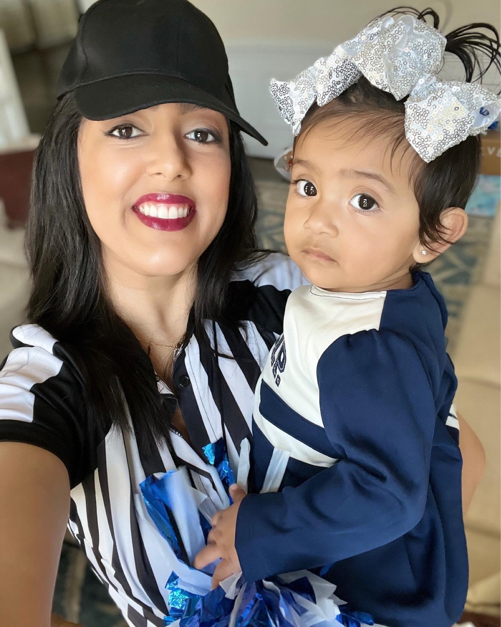 Referee cheerleader costume mommy and daughter bows Amazon Halloween 

#LTKbaby #LTKkids #LTKSeasonal