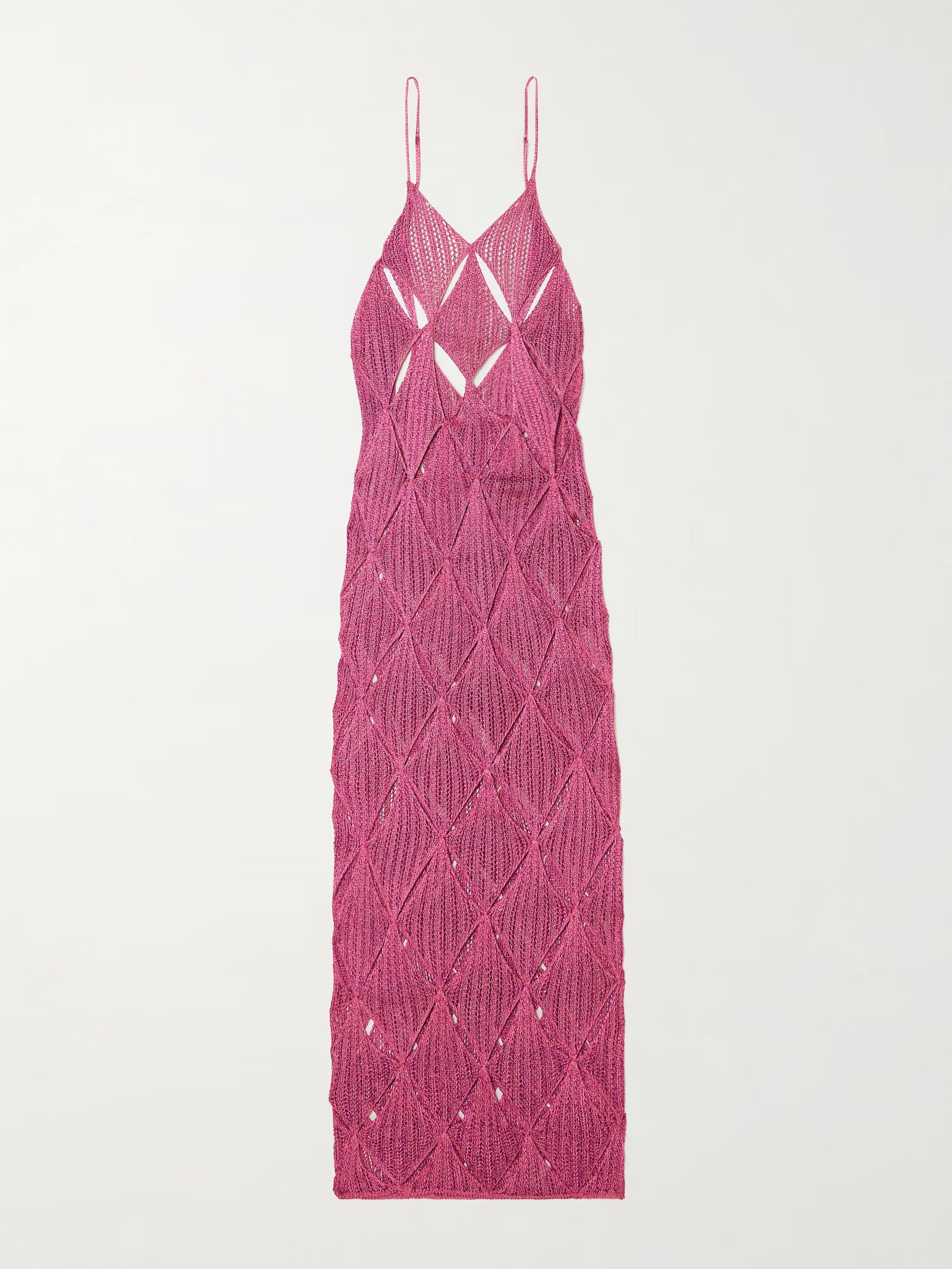 Argyle cutout knitted midi dress | NET-A-PORTER (US)