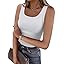 ANRABESS Womens Sleeveless Scoop Neck Tank Top Ribbed Fitted Summer Basic Slim Cute Tops 2026 | Amazon (US)