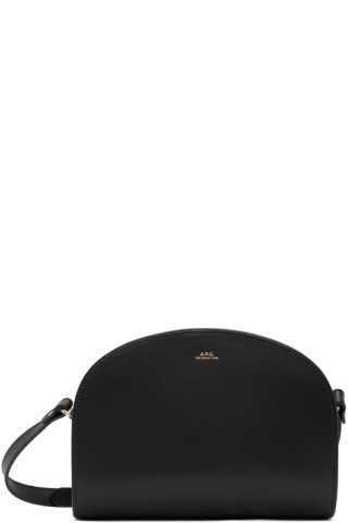 A.P.C. - Black Demi-Lune Shoulder Bag | SSENSE