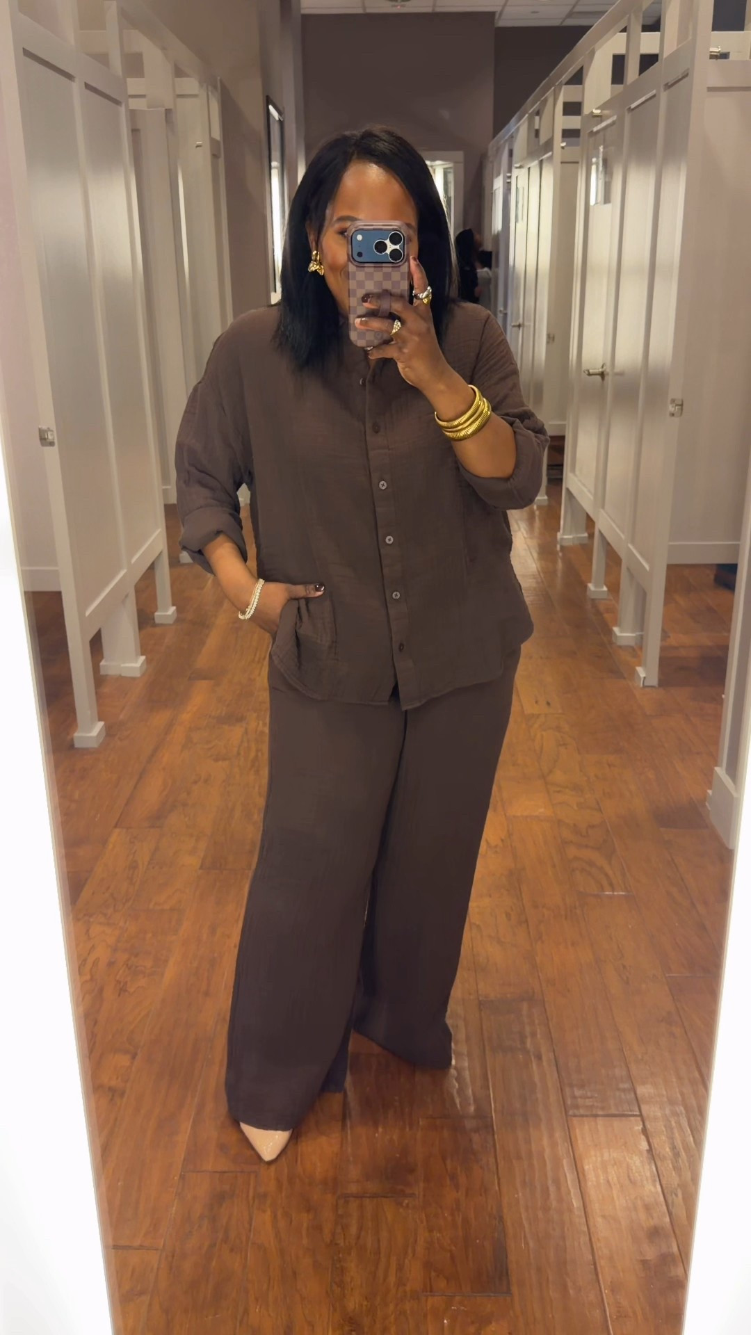 Wearing a size medium in the top and the pants in this gorgeous shade of brown linen set from LOFT! 

#LTKootd #LTKgrwm #LTKTravel
