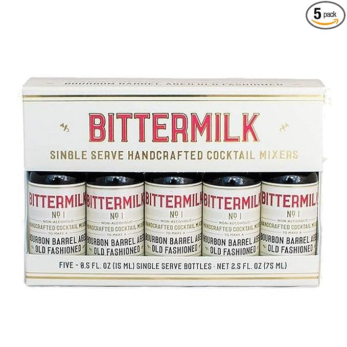 Bittermilk Single Serve No.1 Bourbon Barrel Aged Old Fashioned Mix – Old Fashion Kit – Cockta... | Amazon (US)
