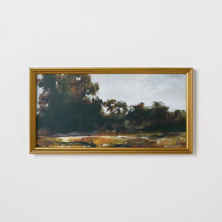 13.9" x 25.4" Horizontal Landscape Framed Canvas - Threshold™ designed with Studio McGee | Target