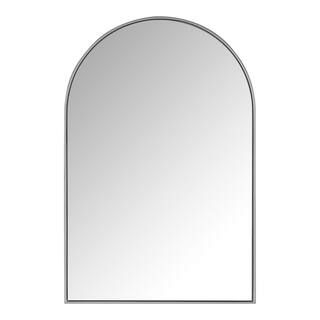 Medium Arched Silver Classic Accent Mirror (35 in. H x 24 in. W) | The Home Depot