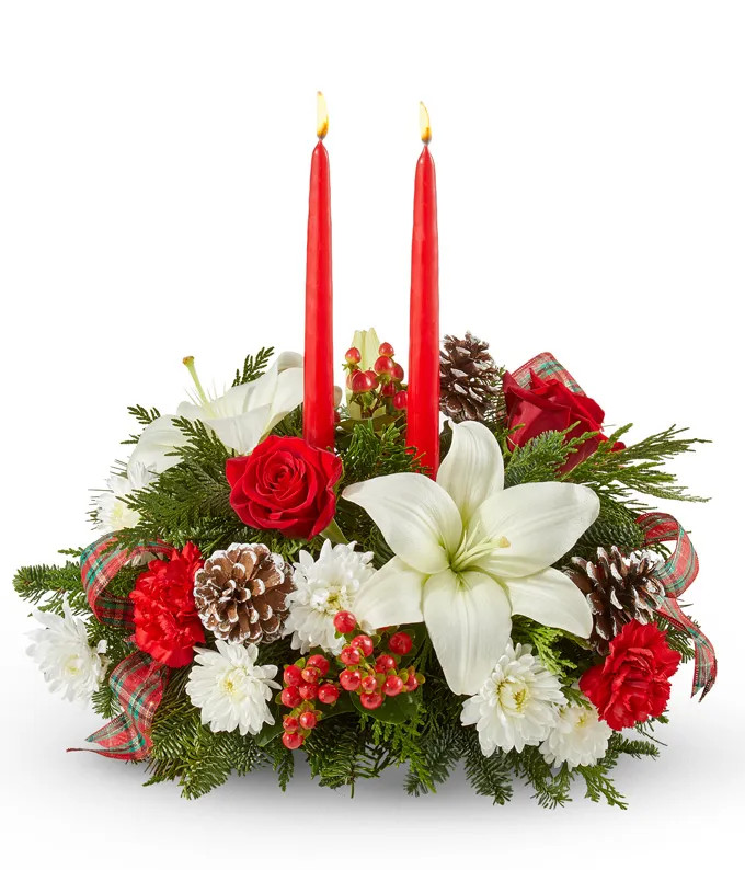 Festive Evergreen Centerpiece | From You Flowers