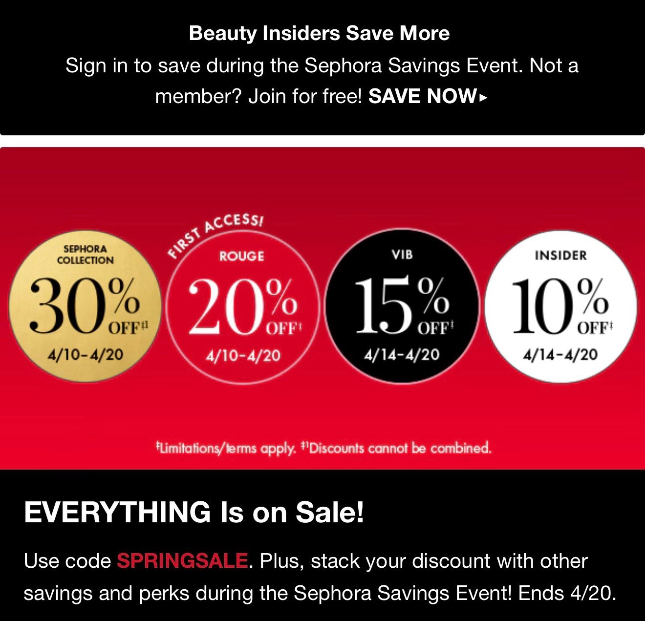 Last day of @Sephora sale
Code: springsale

#LTKSaleAlert #LTKgrwm