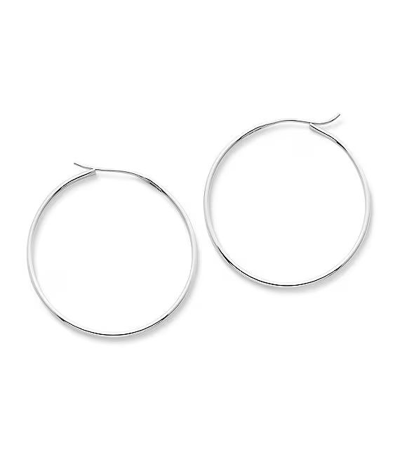 Swedged Hoop Earrings | Dillards