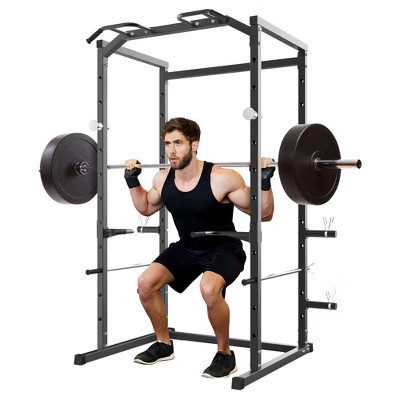 Power Cage, Squat Rack for Home Gym, 1100LB Capacity Power Rack with Pull-Up Bar, Adjustable Safety Bars, Strength Training for Home Gym | Target