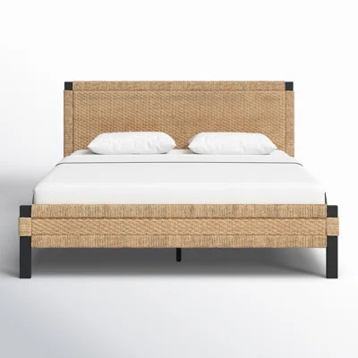 Natalie Low Profile Woven Banana Stem Standard Bed | Wayfair North America