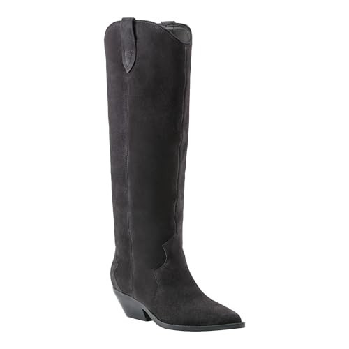 Marc Fisher LTD Women's Ander Knee High Boot, Dark Blue Suede 400, 9 | Amazon (US)