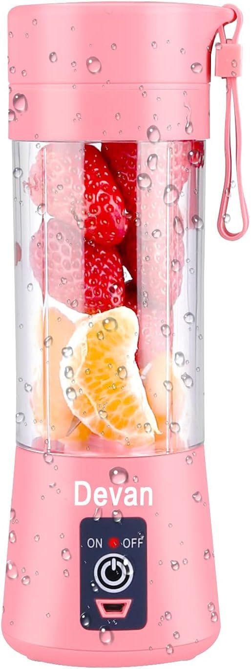 Portable Blender, Smoothies Personal Blender Mini Shakes Juicer Cup USB Rechargeable | Amazon (US)