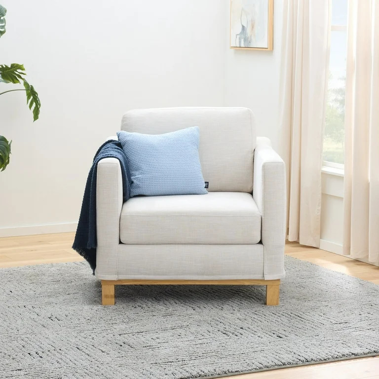 Gap Home Wood Base Accent Chair, Oat | Walmart (US)