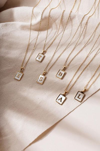 Pearl Initial Necklace | Bohme
