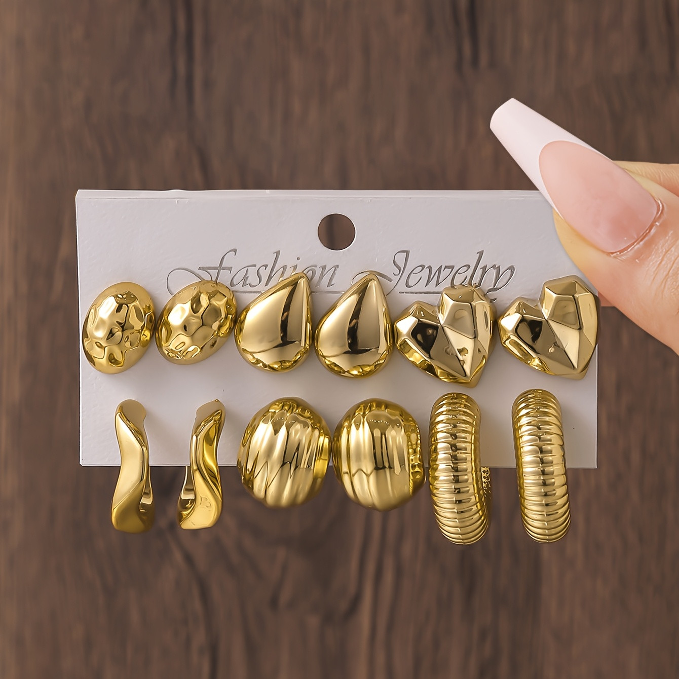 unique geometric shaped women's fashion hoop earrings studs - Temu Canada | Temu Affiliate Program