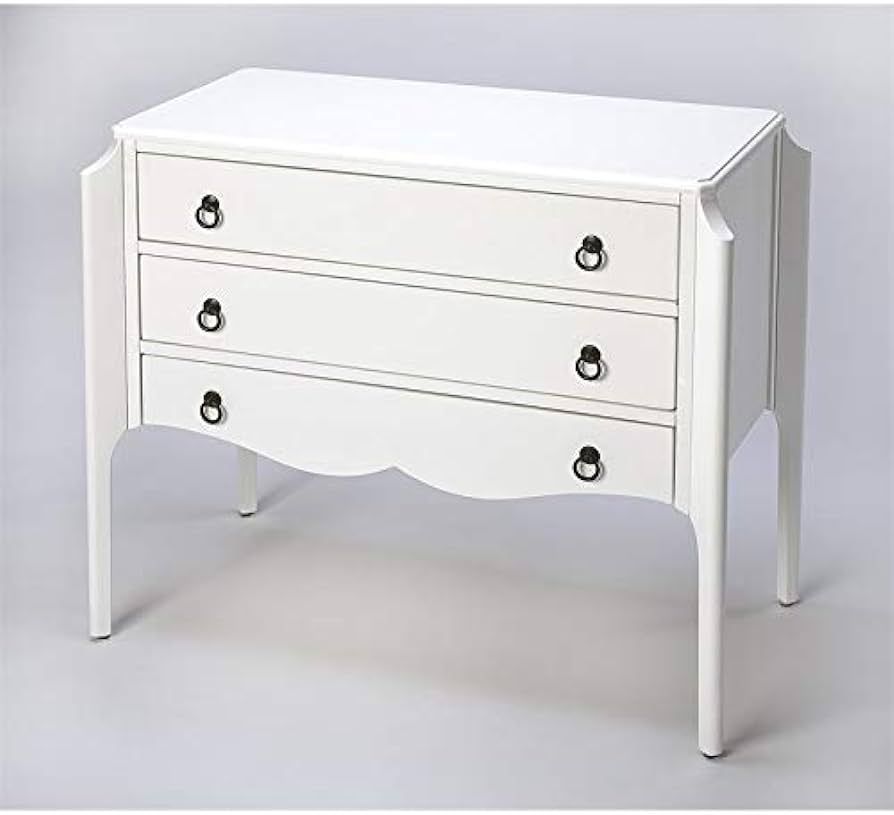 Beaumont Lane Metropolitan Living Glossy Accent Chest in White | Amazon (US)