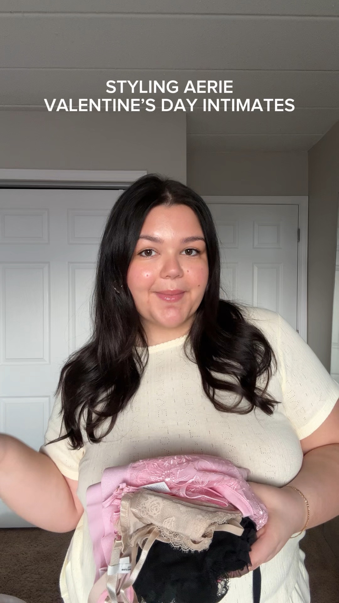 Styling Aerie’s Valentine’s Day Shop Intimates with their New Arrivals! Every piece, from the cutest Tshirt to the most supportive bralette, makes me feel so confident while staying super comfy. You can find all the pieces in my LTK!🩷🩷
 
Show Off Embroidery Triangle Bralette
Show Off Embroidery Thong Underwear
Aerie Oversized Crew Boyfriend T-Shirt
Aerie Seams Right Barrel Leg Sweatpant
Aerie Let's Bounce Foldover PJ Pant
Aerie Let's Bounce Cardigan
Show Off Ruffle Triangle Bralette
Show Off Ruffle Bikini Underwear
 
#AerieREAL #AeriePartner #valentinesdayoutfit #valentineoutfitideas #brareview #plussizefashion #plussize #ad #ComfyBralette #SupportiveBras #ValentinesWear