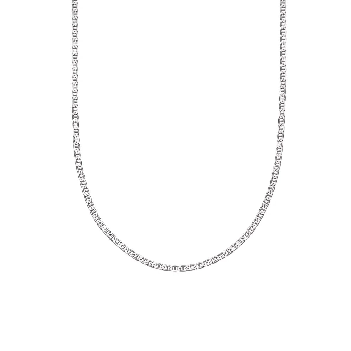 Infinity Flat Chain Necklace Sterling Silver | Daisy London Jewellery