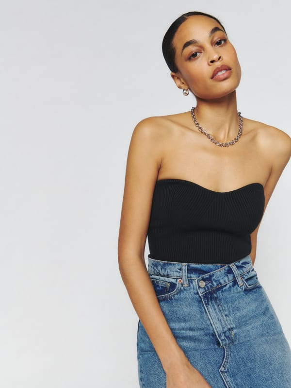 Jenni Strapless Sweater | Reformation (Global)