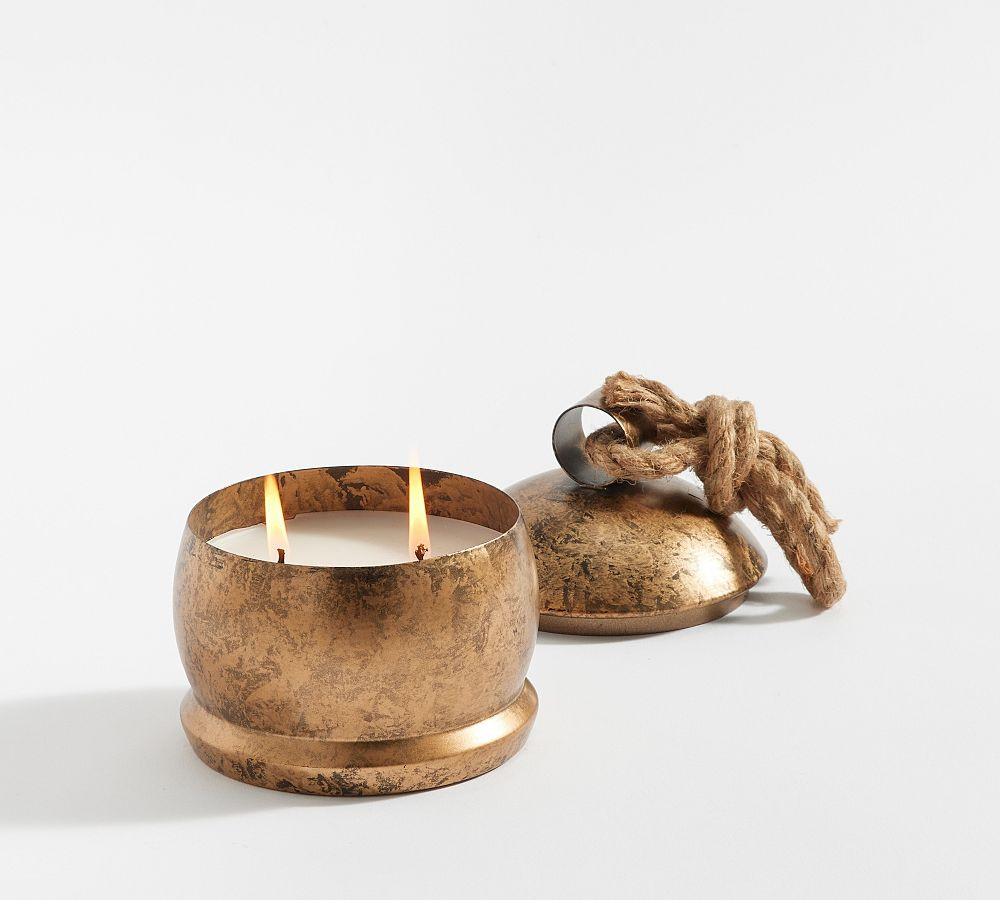 St. Jude Vintage Bell Candle - Winter Spruce | Pottery Barn (US)