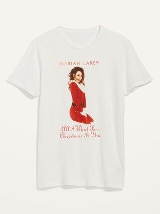 Mariah Carey&#x26;#153 &#x22;All I Want for Christmas Is You&#x22; Gender-Neutral T-Shirt for Adu... | Old Navy (US)
